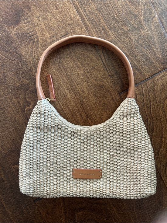 Mansur Gavriel Handbags - MANSUIER GAVRIEL mini candy wicker bag brown leather handle